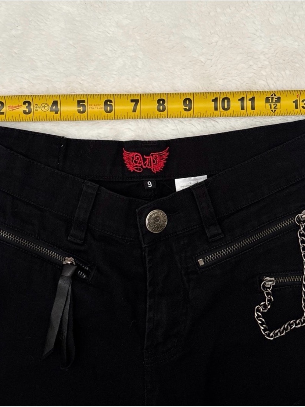 abbey dawn y2k emo skinny jeans sz 9 ✮ - Picture 4 of 10